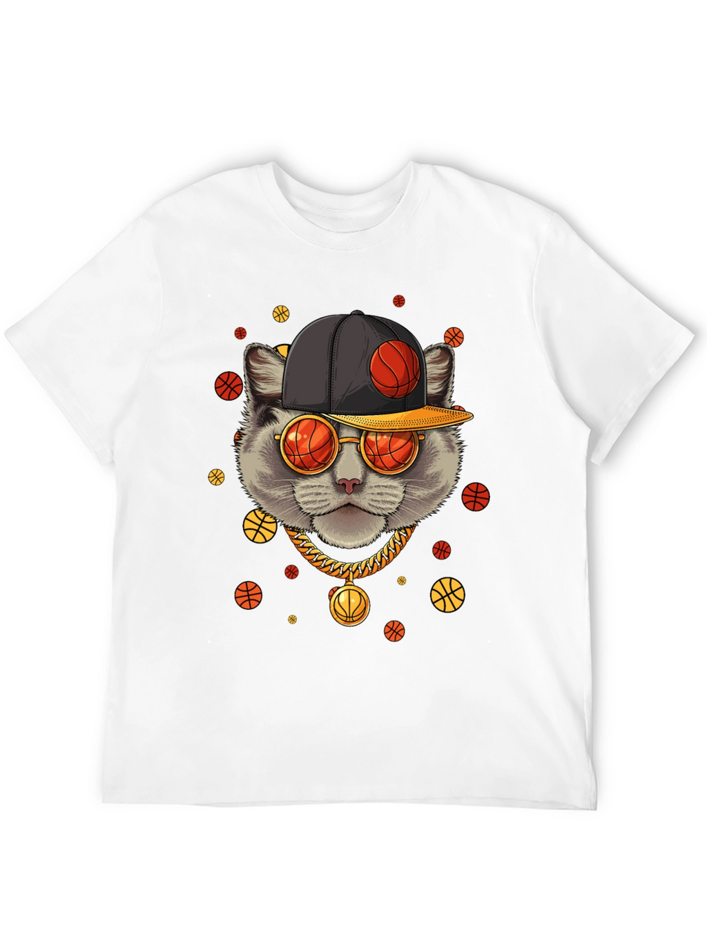 Basketball Cat Graphic Tee