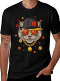 Basketball Cat Graphic Tee