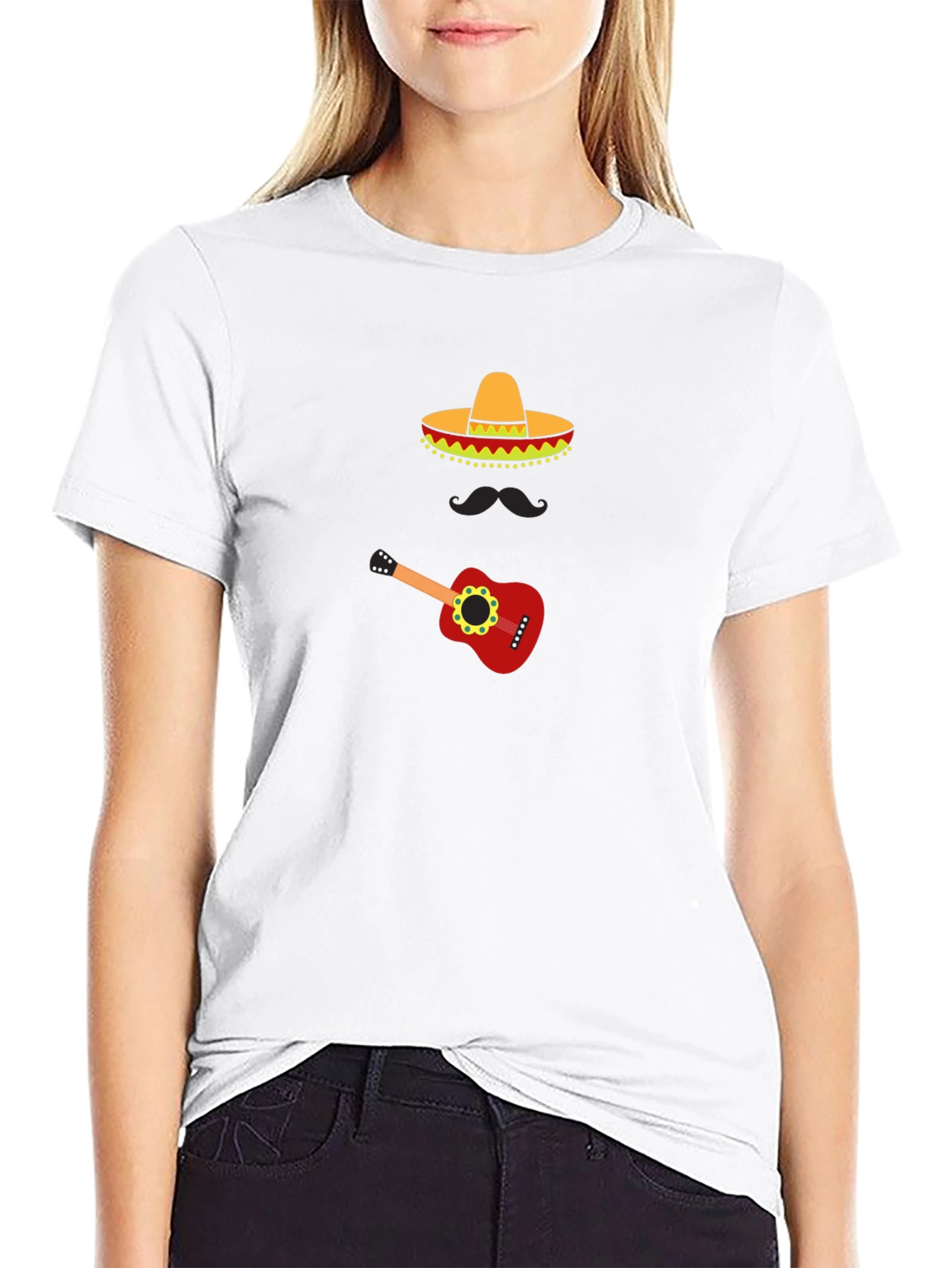 Fiesta Fun Graphic Tee - Sombrero & Guitar