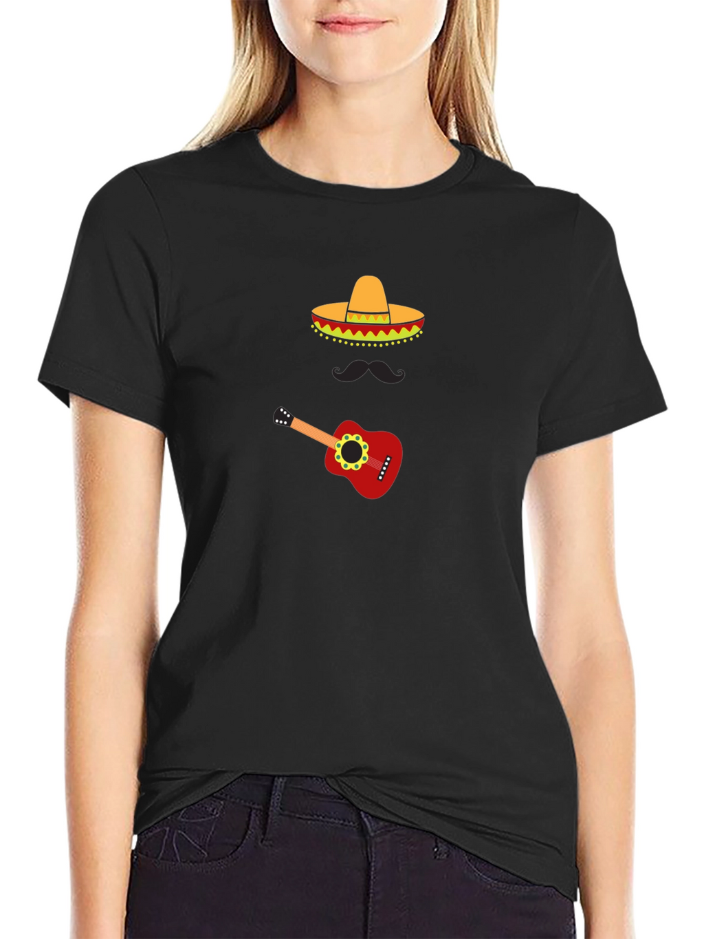 Fiesta Fun Graphic Tee - Sombrero & Guitar
