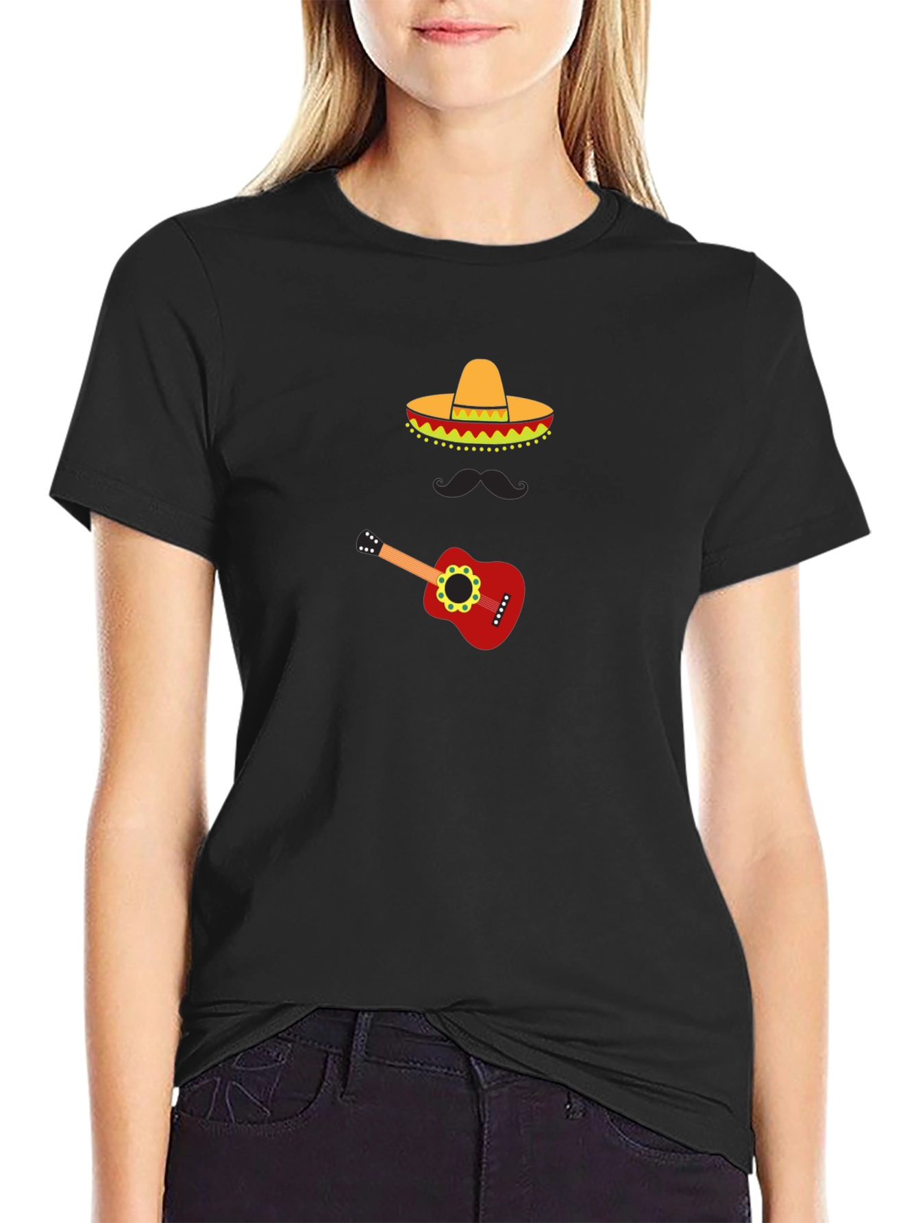 Fiesta Fun Graphic Tee - Sombrero & Guitar