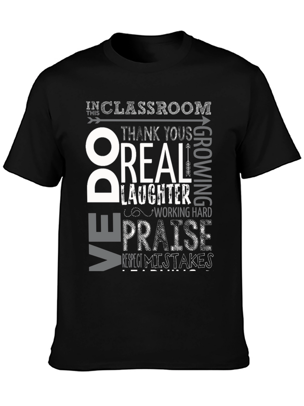 Classroom Rules Graphic Tee - Respect & Growth