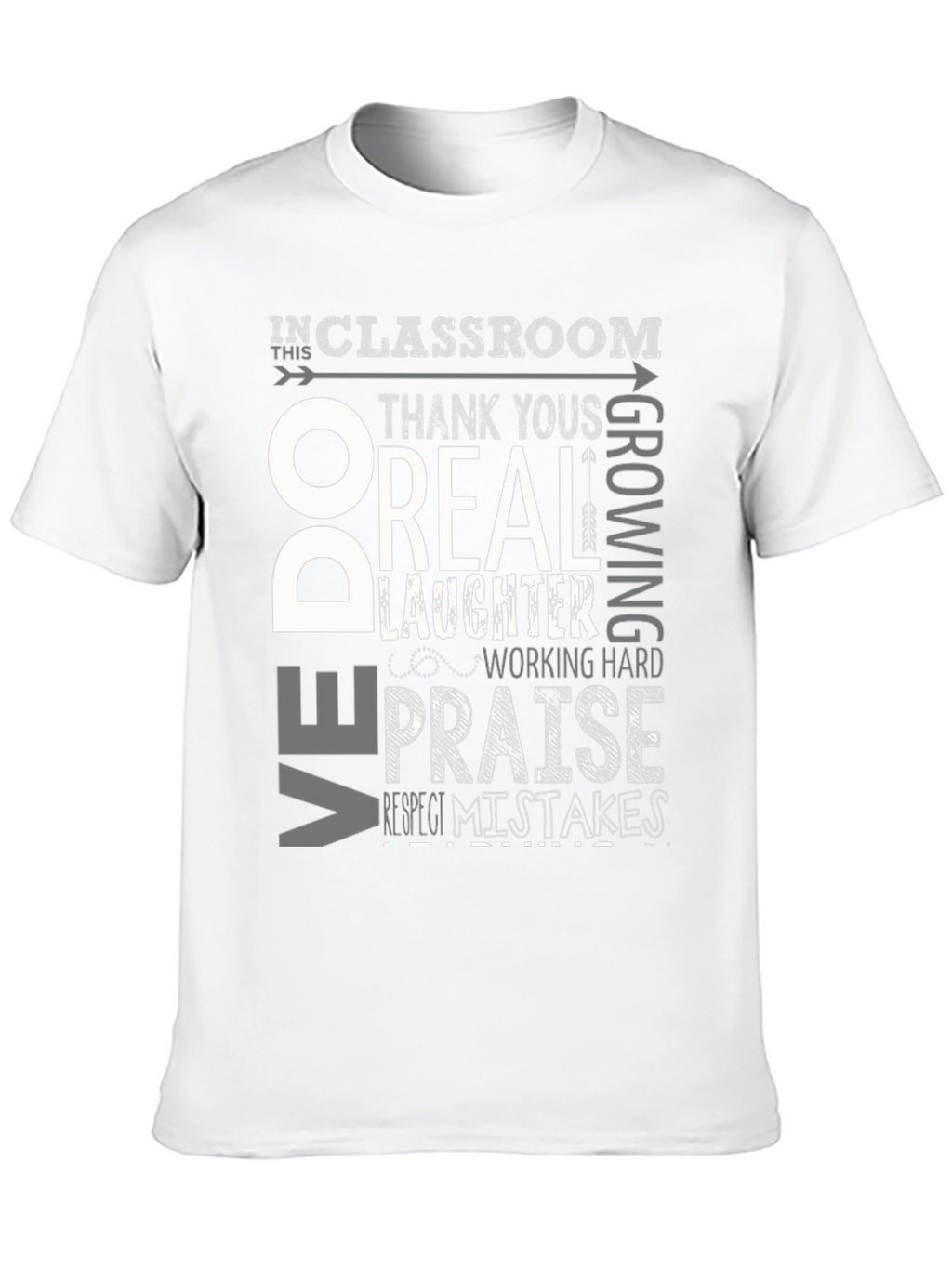 Classroom Rules Graphic Tee - Respect & Growth