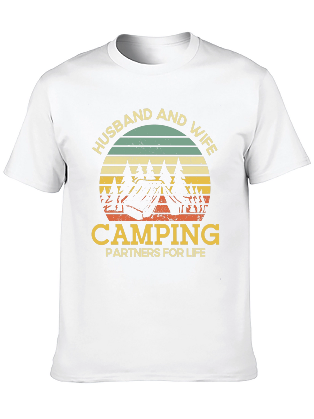 Husband and Wife Camping Partners T-Shirt
