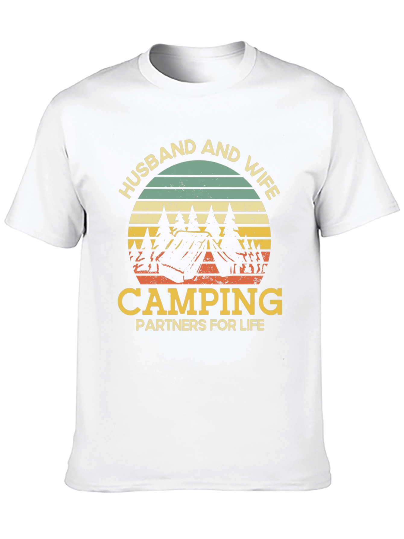 Husband and Wife Camping Partners T-Shirt