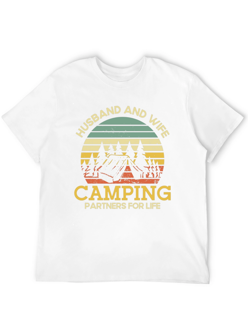 Husband and Wife Camping Partners T-Shirt