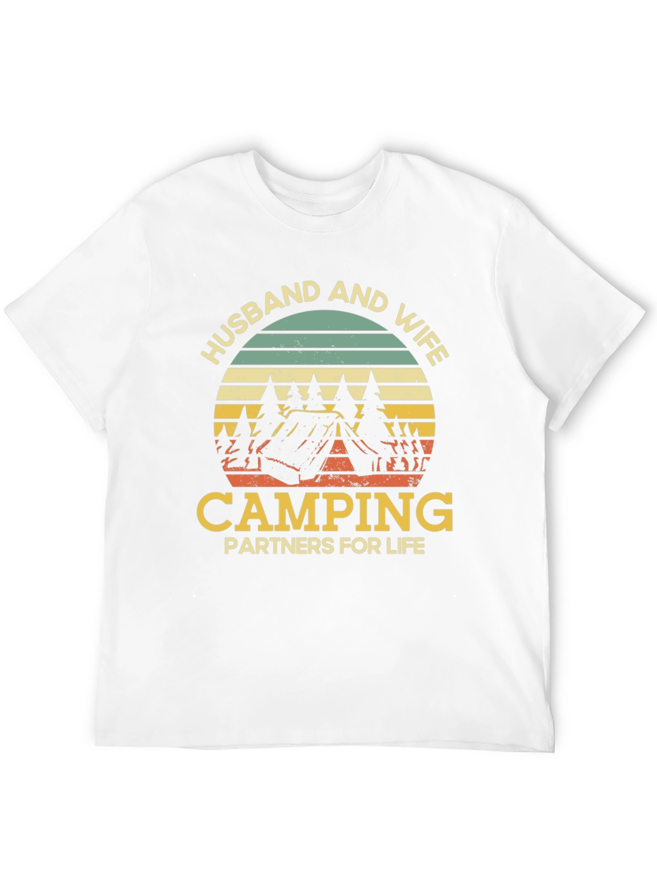 Husband and Wife Camping Partners T-Shirt