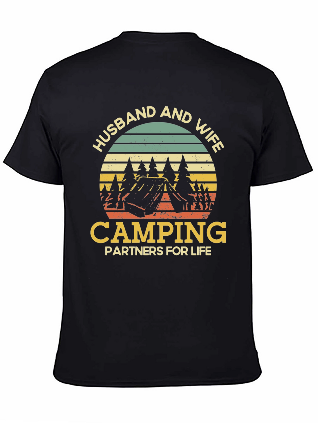 Husband and Wife Camping Partners T-Shirt