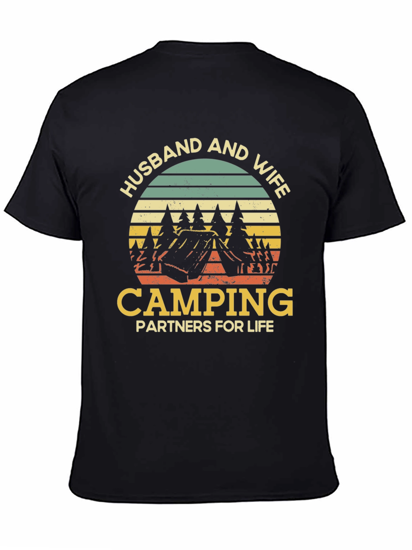 Husband and Wife Camping Partners T-Shirt