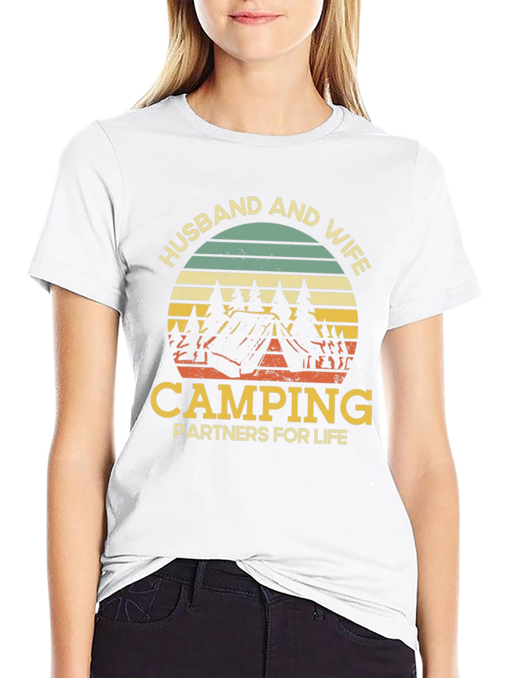 Husband and Wife Camping Partners T-Shirt