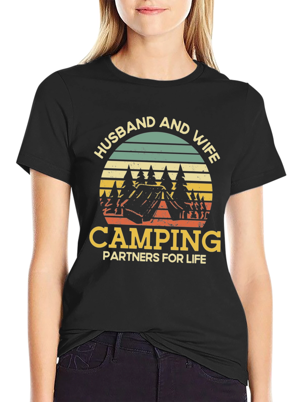 Husband and Wife Camping Partners T-Shirt