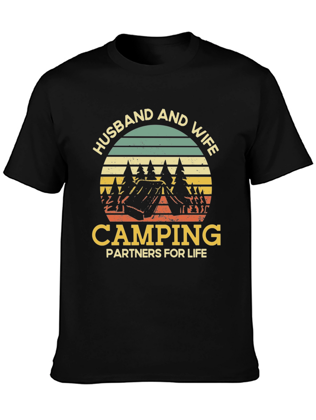 Husband and Wife Camping Partners T-Shirt