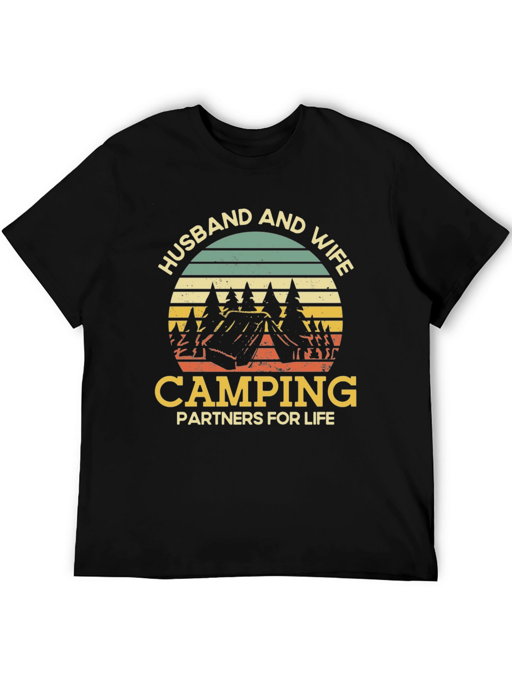 Husband and Wife Camping Partners T-Shirt
