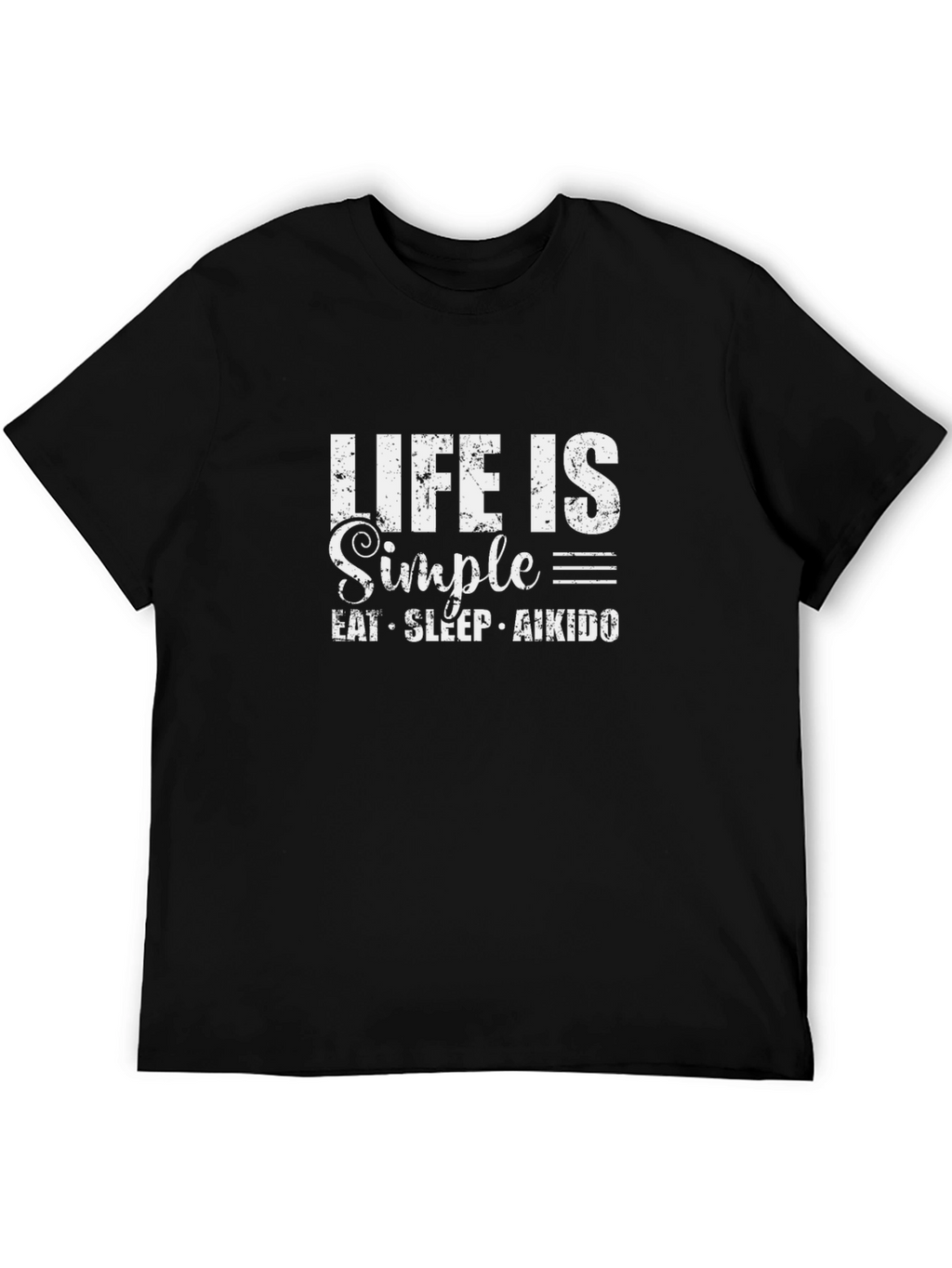 Life is Simple Eat Sleep Aikido T-Shirt