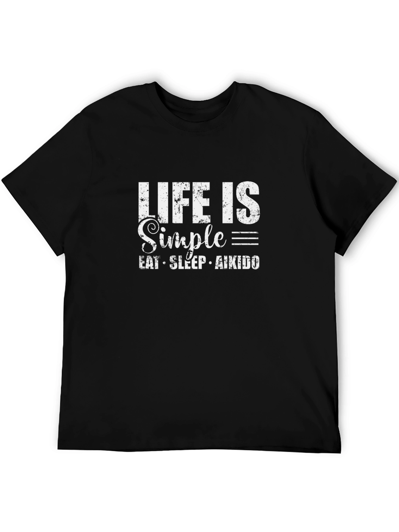Life is Simple Eat Sleep Aikido T-Shirt