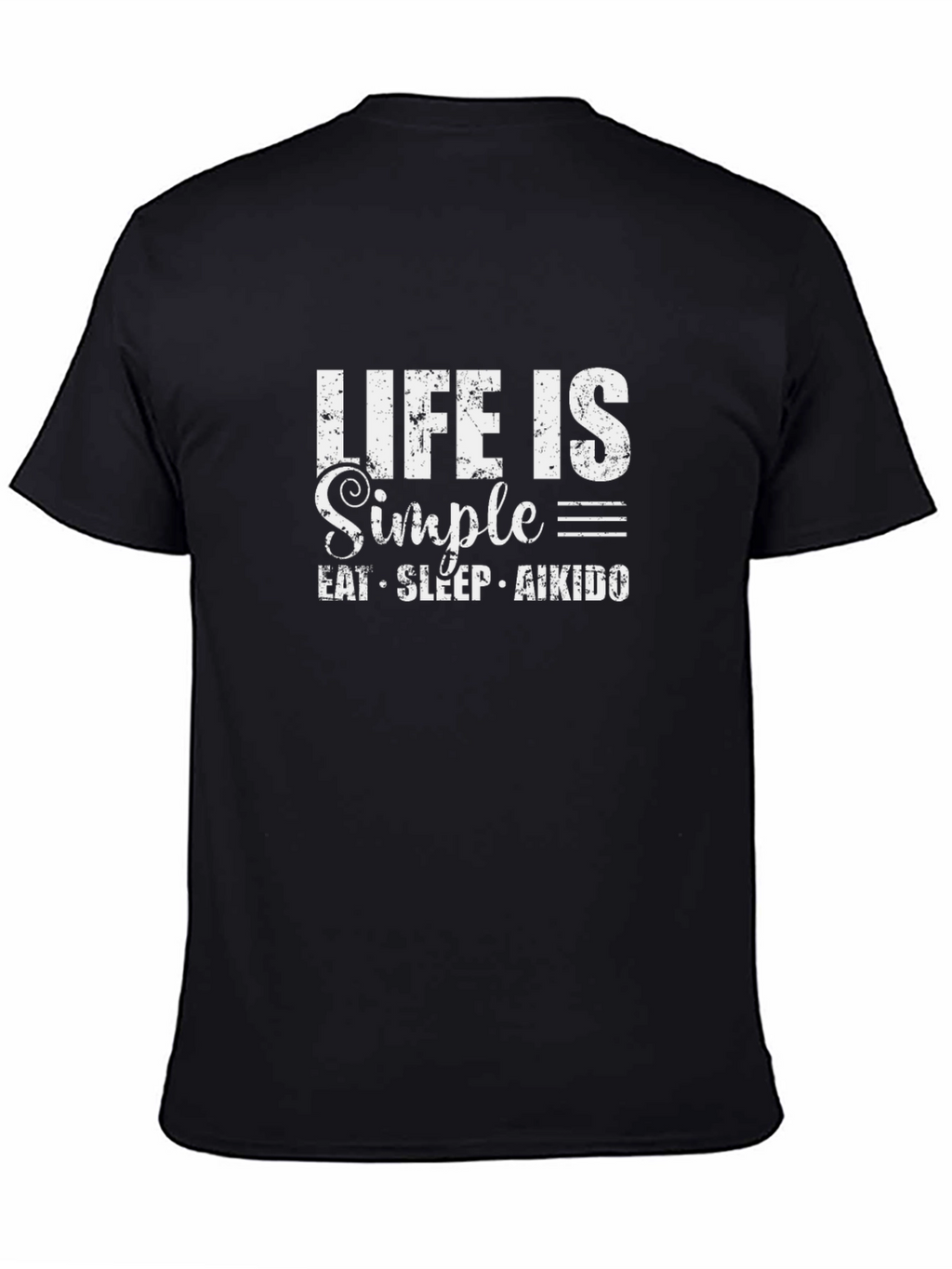 Life is Simple Eat Sleep Aikido T-Shirt