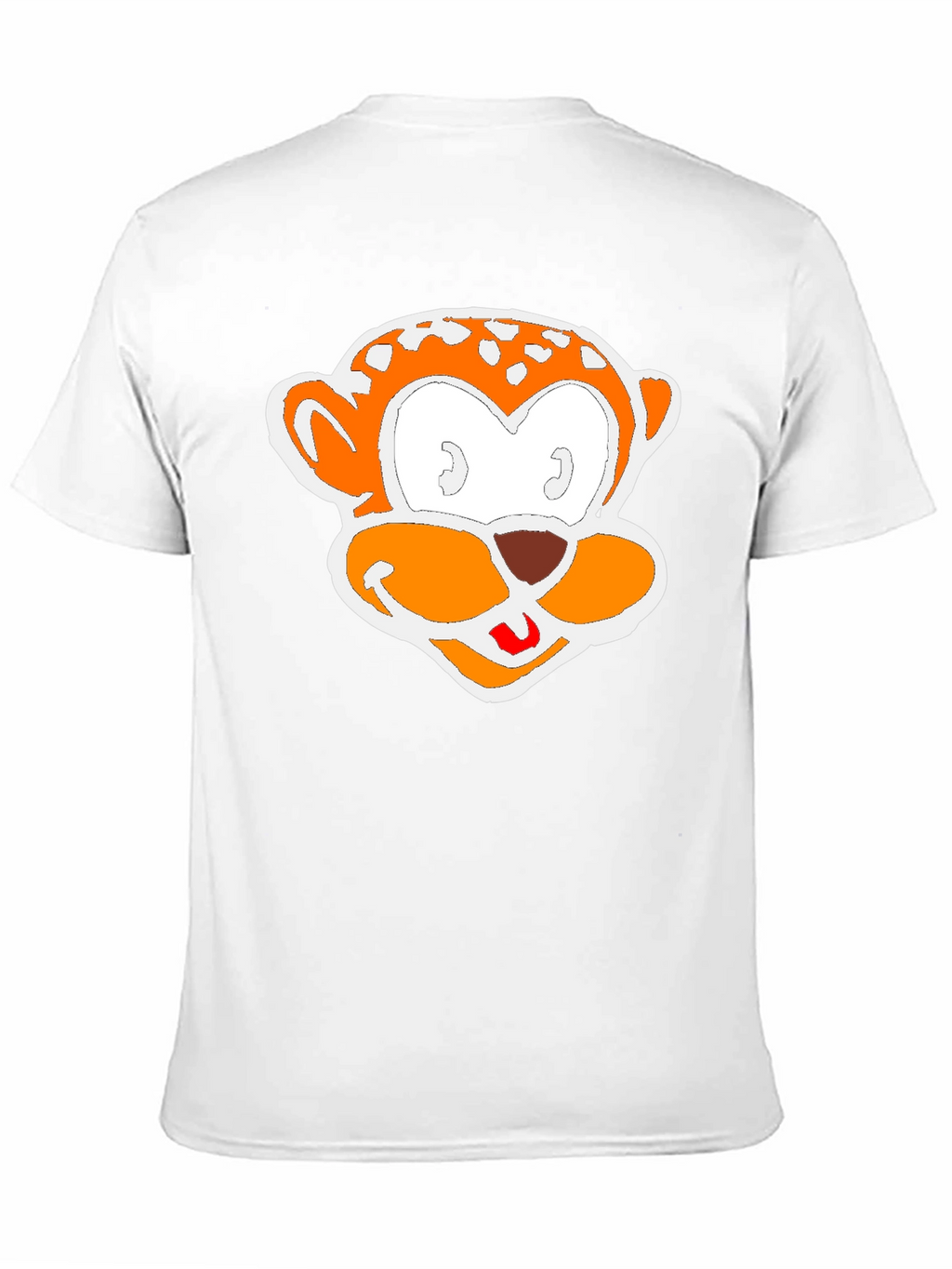 Cartoon Monkey Graphic Black T-Shirt