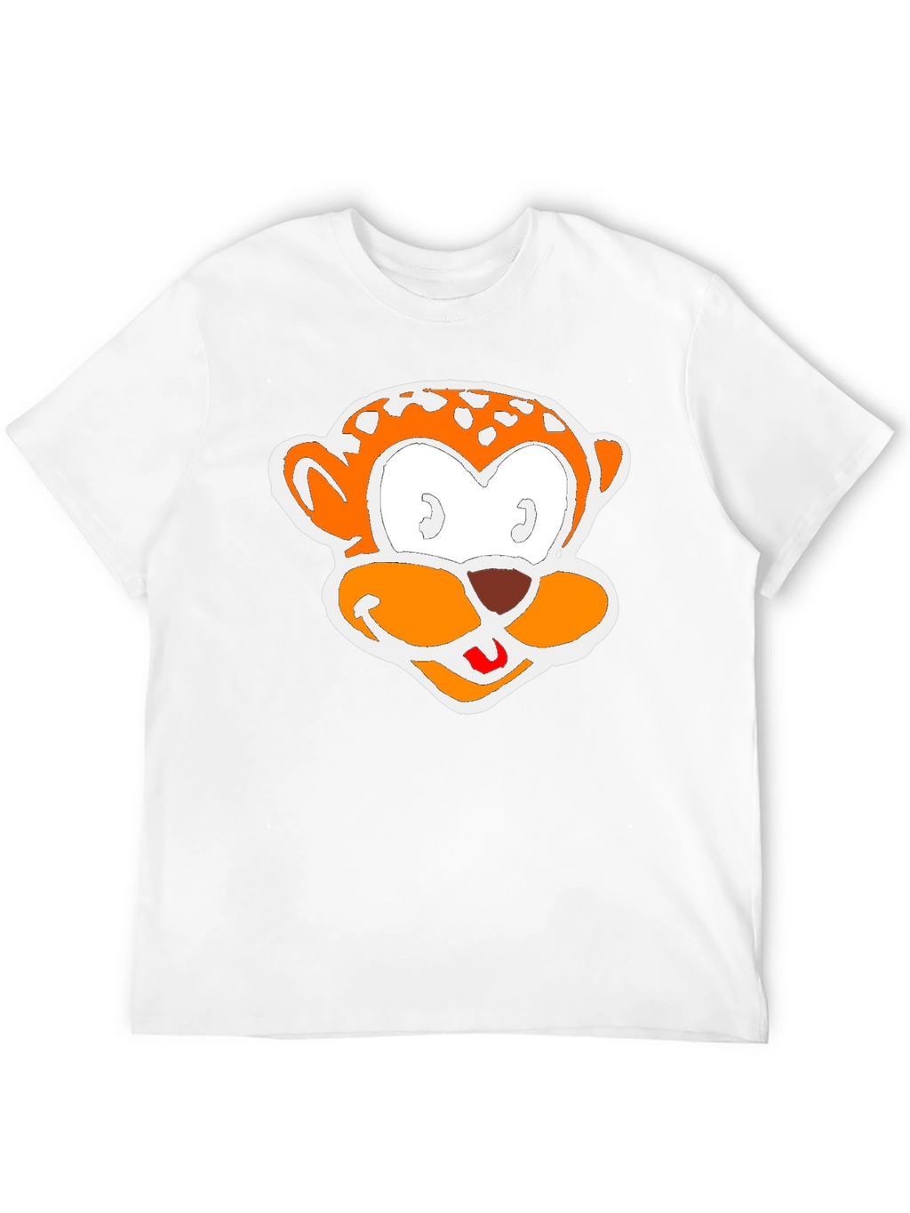 Cartoon Monkey Graphic Black T-Shirt