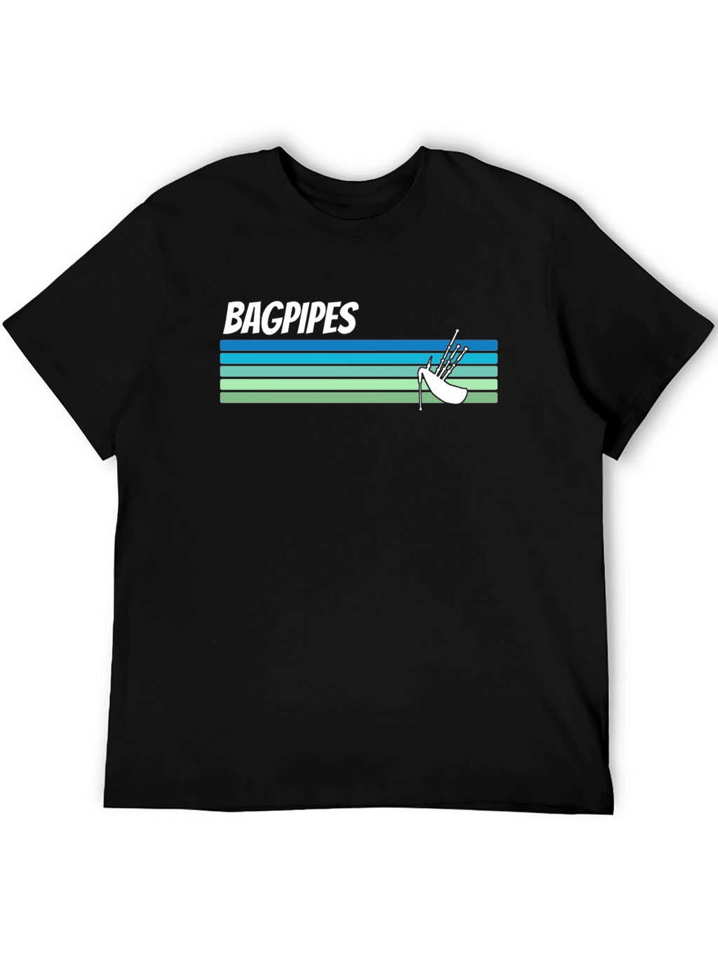 Bagpipes Graphic Tee - Scottish Music Shirt