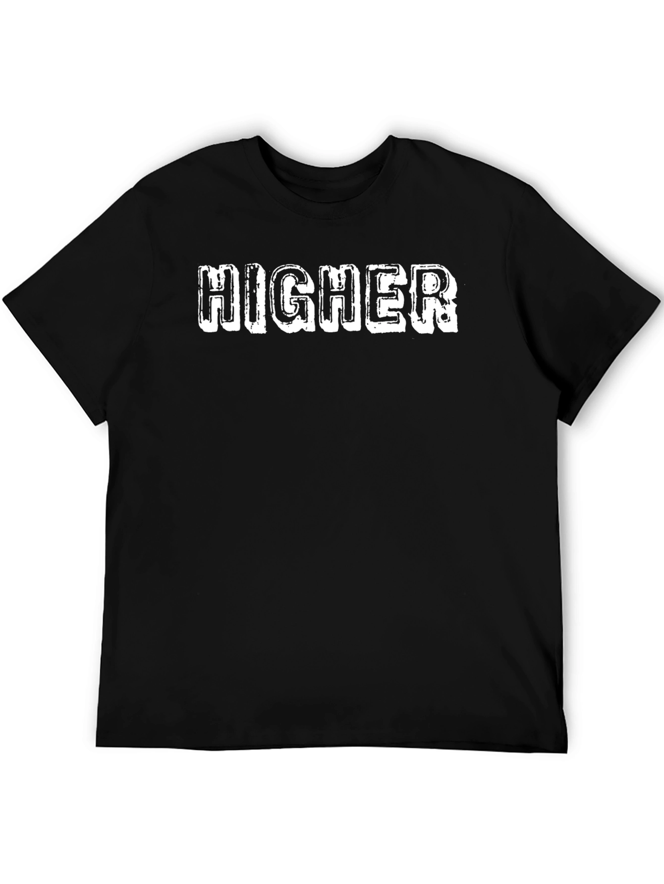 Higher Graphic Print Black T-Shirt