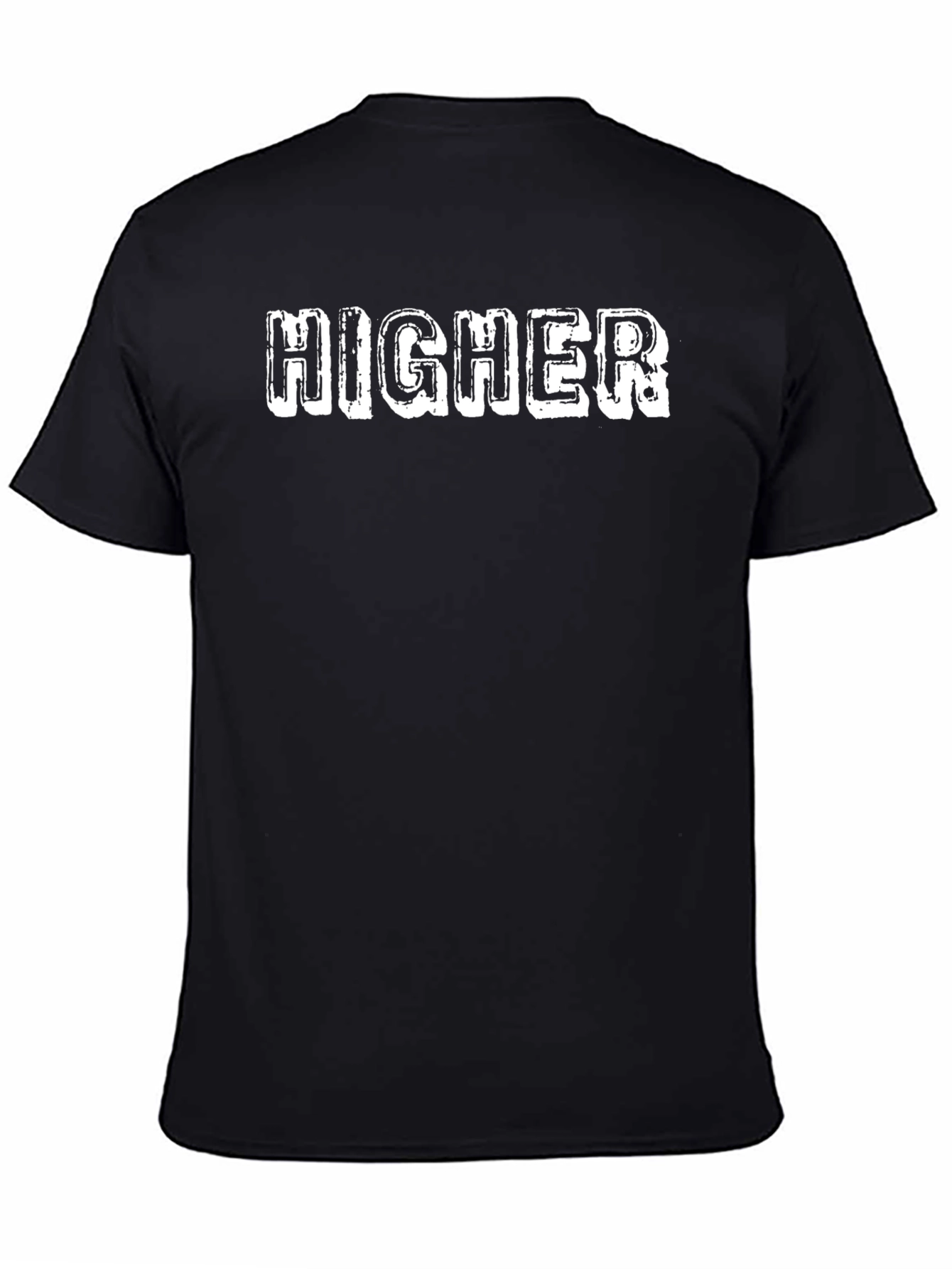 Higher Graphic Print Black T-Shirt