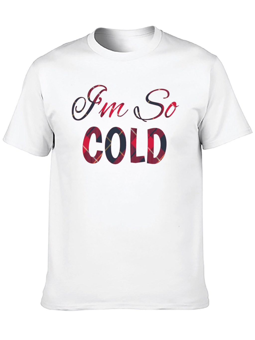Im So Cold Plaid T-Shirt