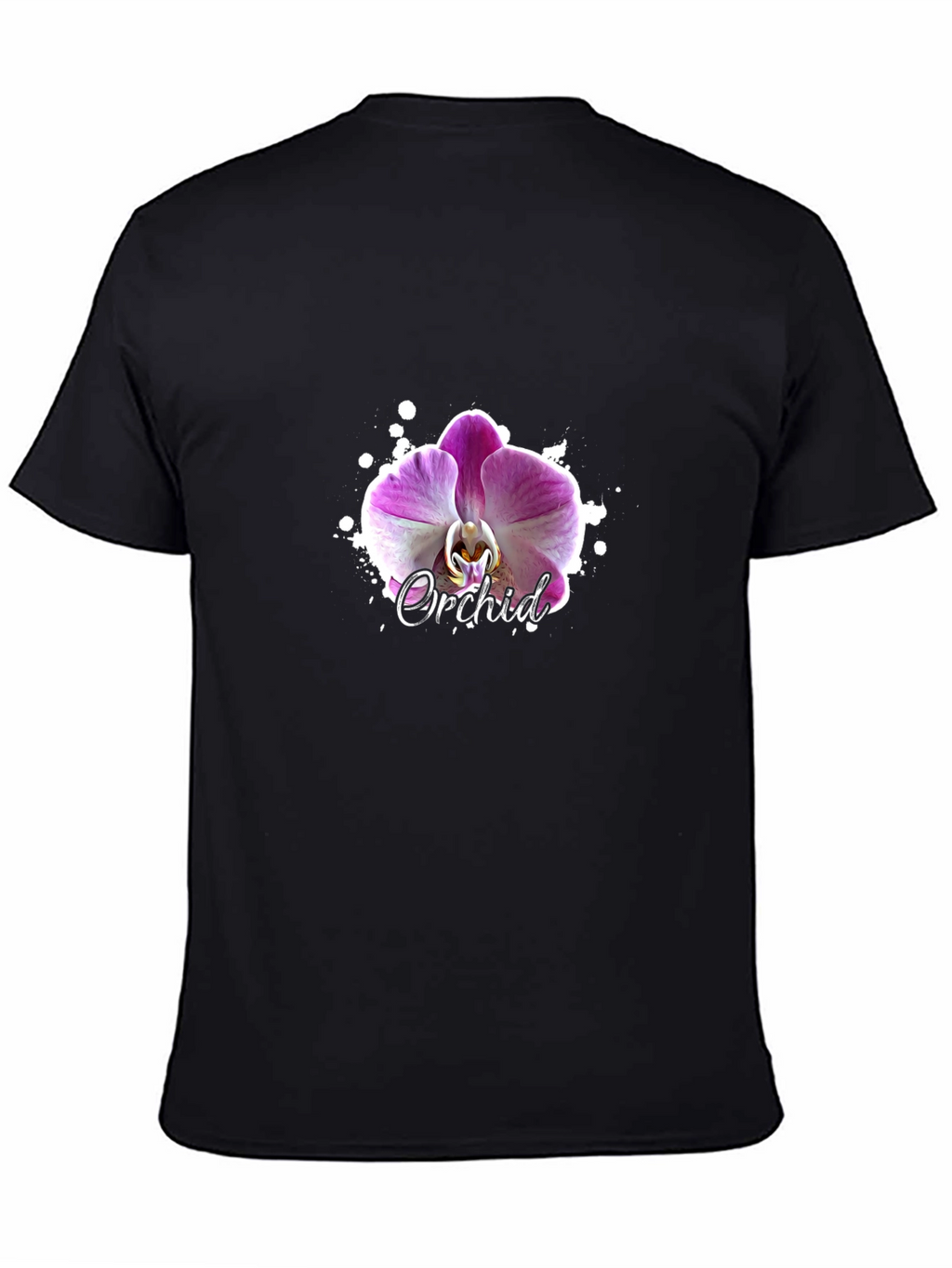 Orchid Graphic Black T-Shirt