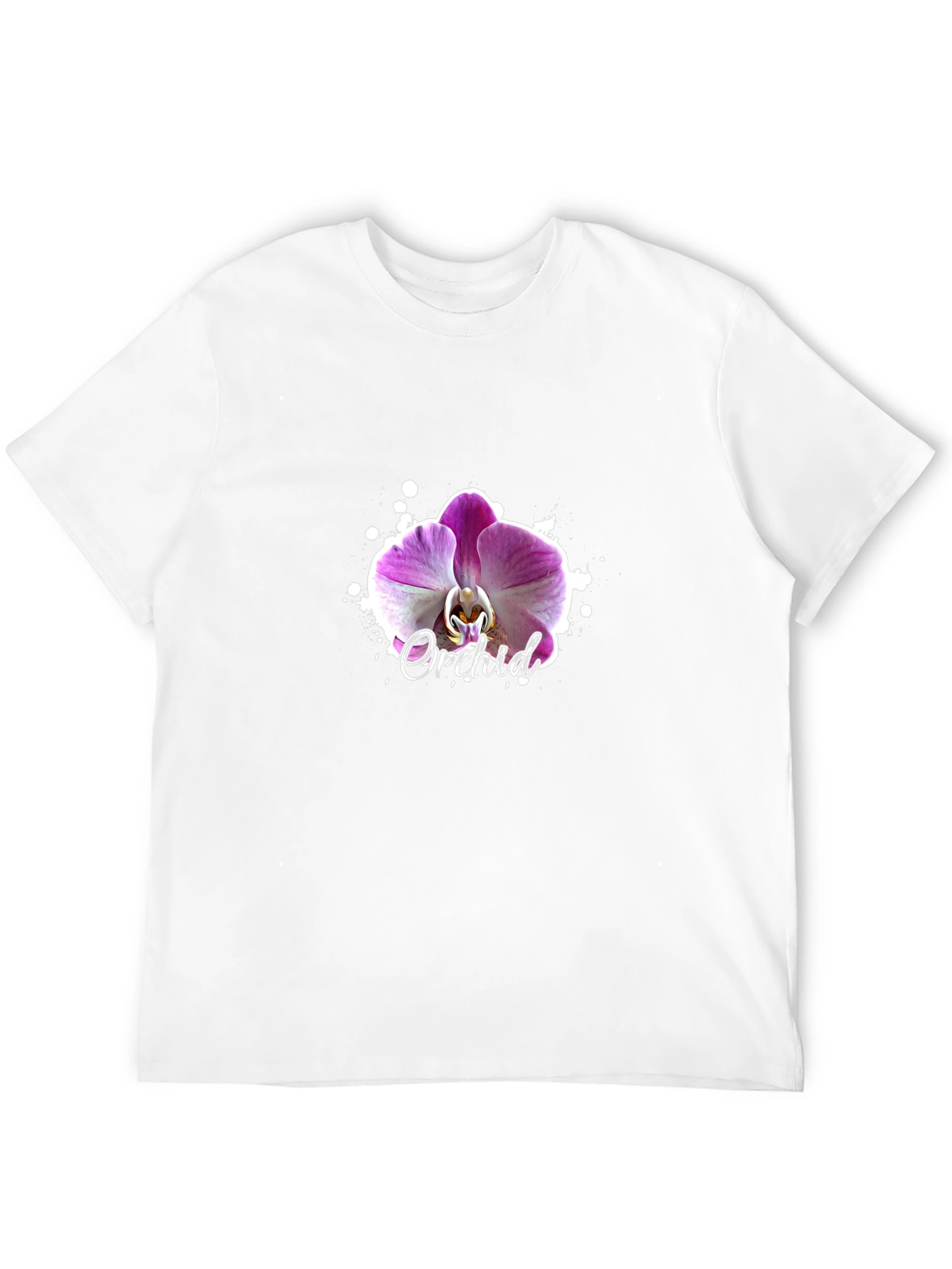 Orchid Graphic Black T-Shirt
