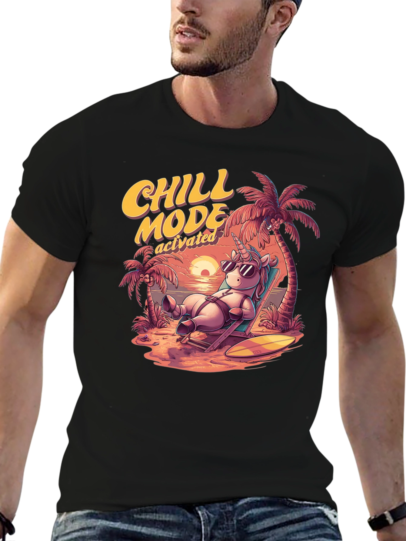 Chill Mode Activated Unicorn T-Shirt