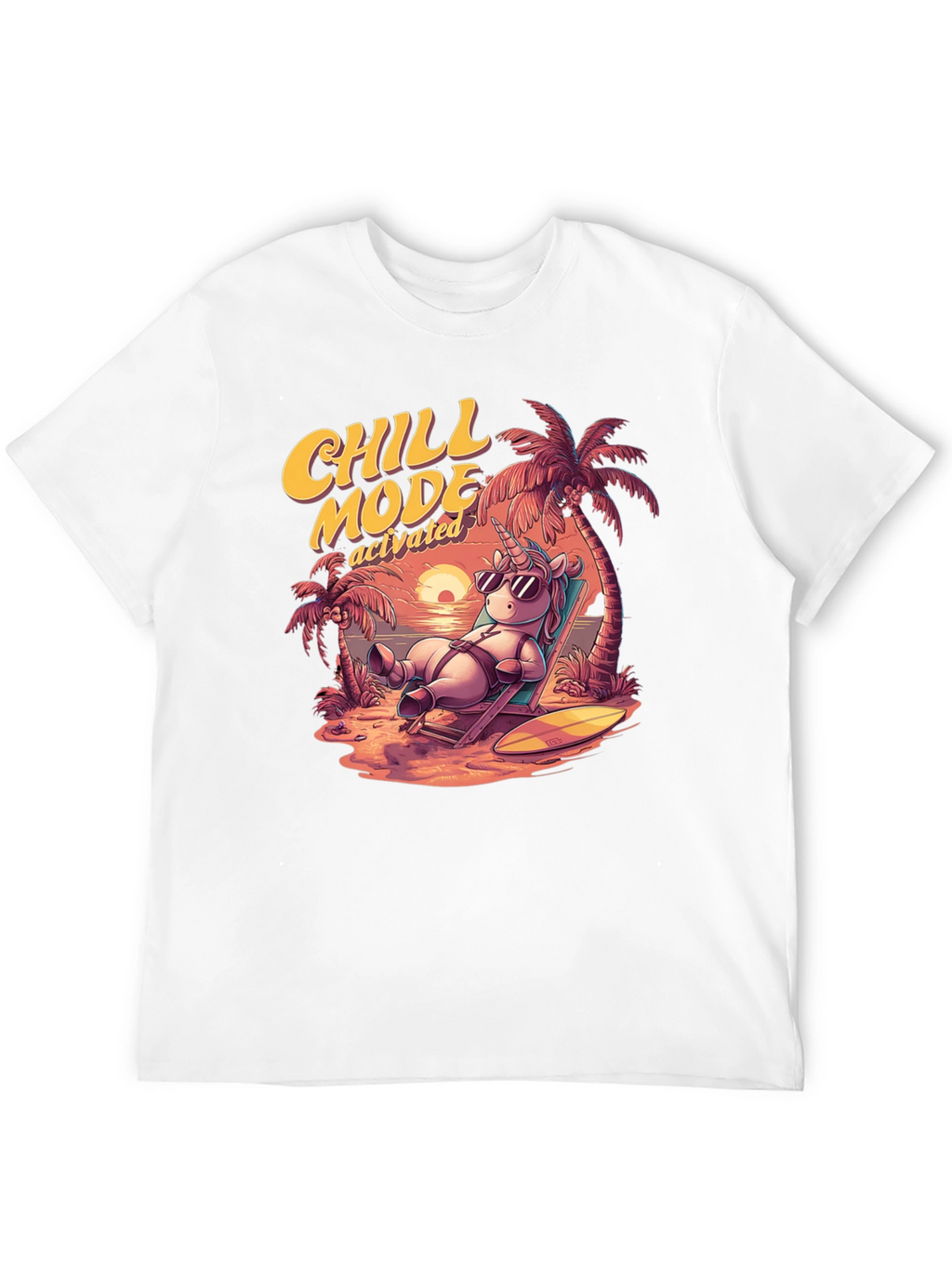 Chill Mode Activated Unicorn T-Shirt