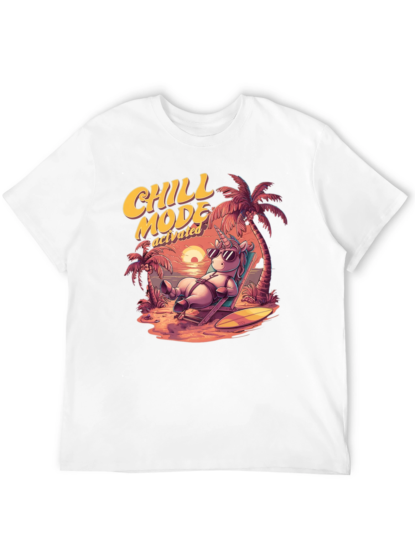 Chill Mode Activated Unicorn T-Shirt