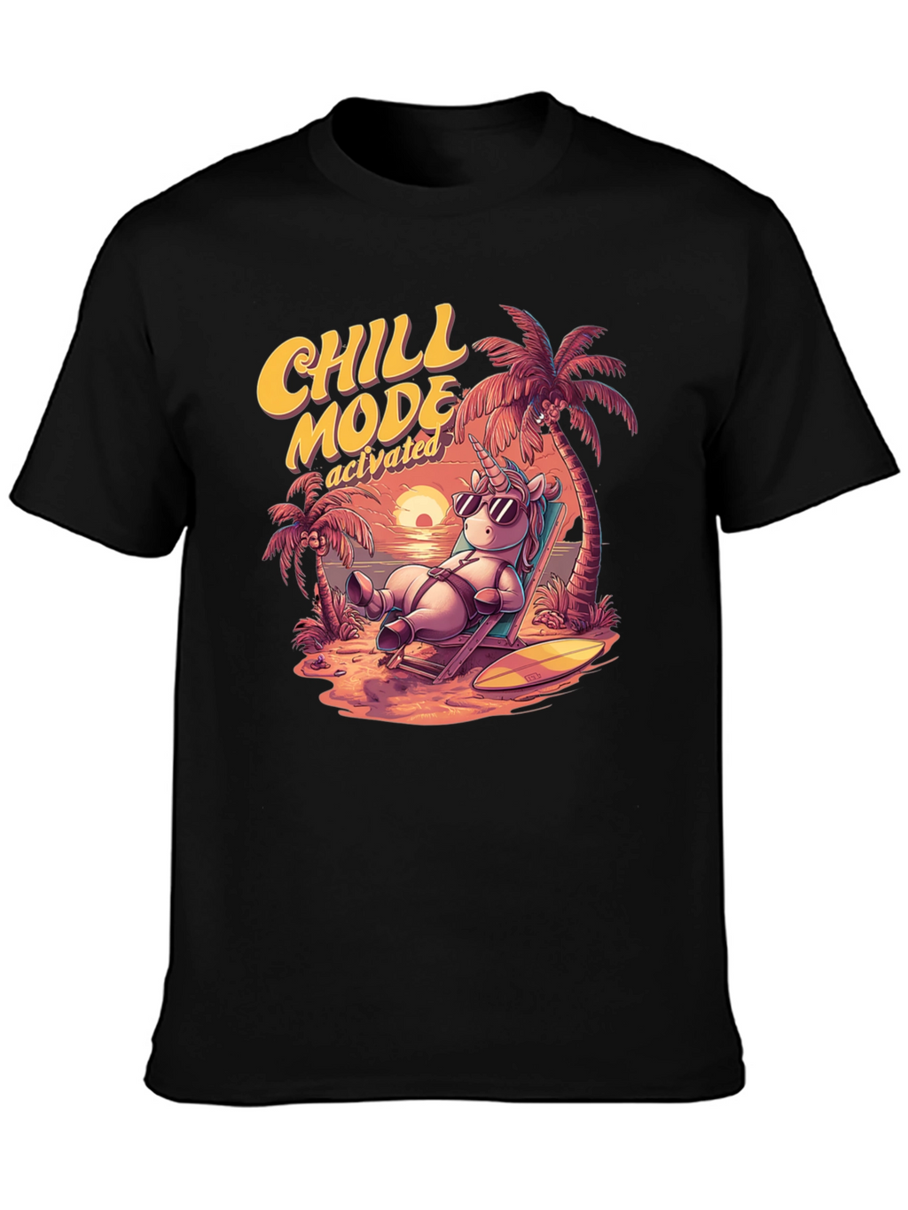 Chill Mode Activated Unicorn T-Shirt