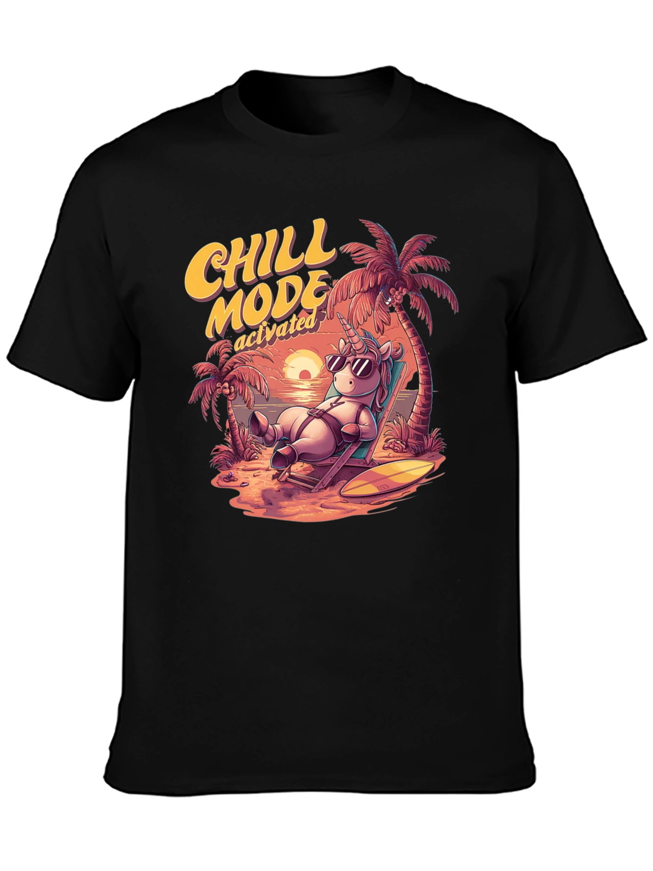 Chill Mode Activated Unicorn T-Shirt