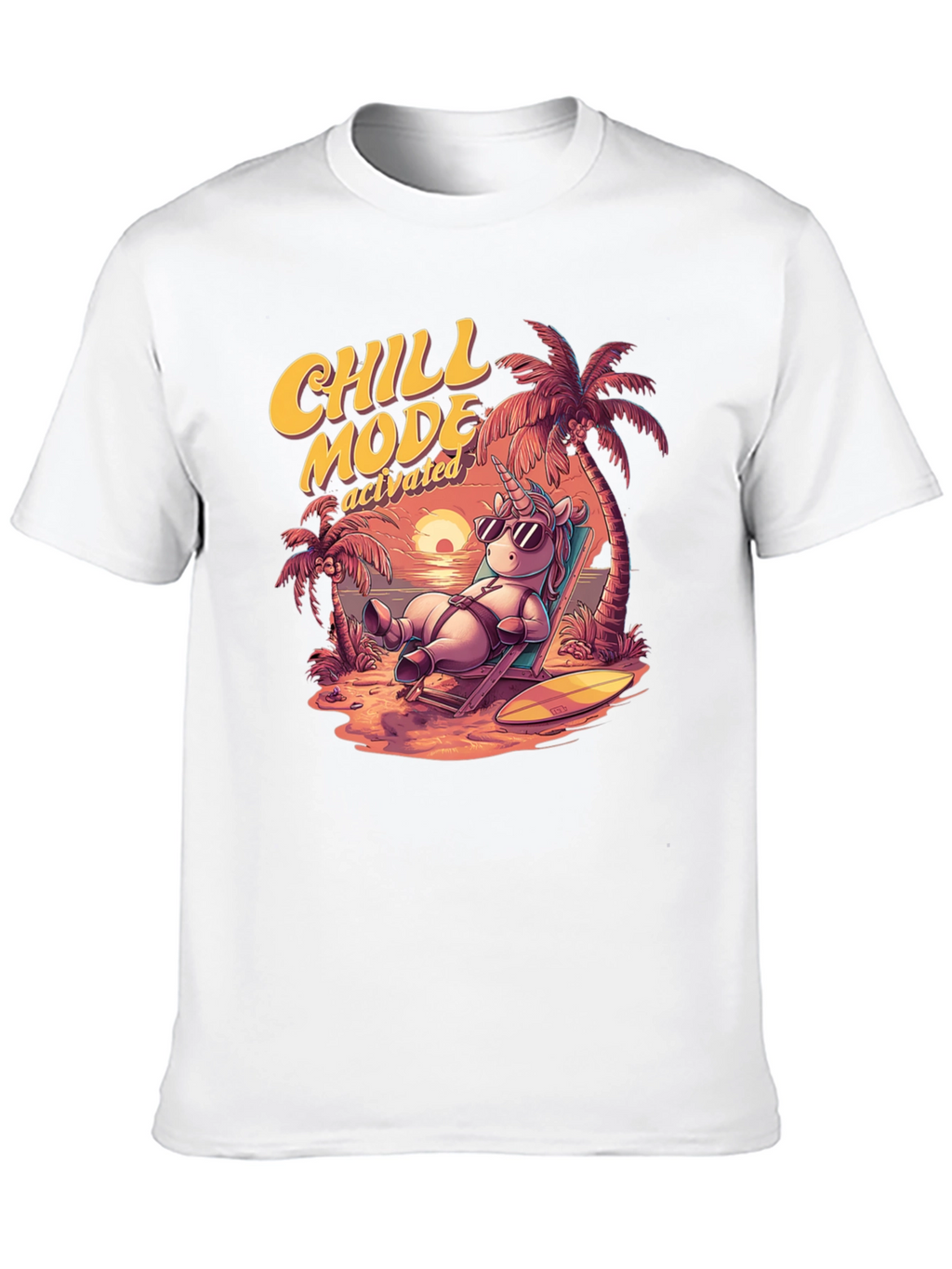 Chill Mode Activated Unicorn T-Shirt