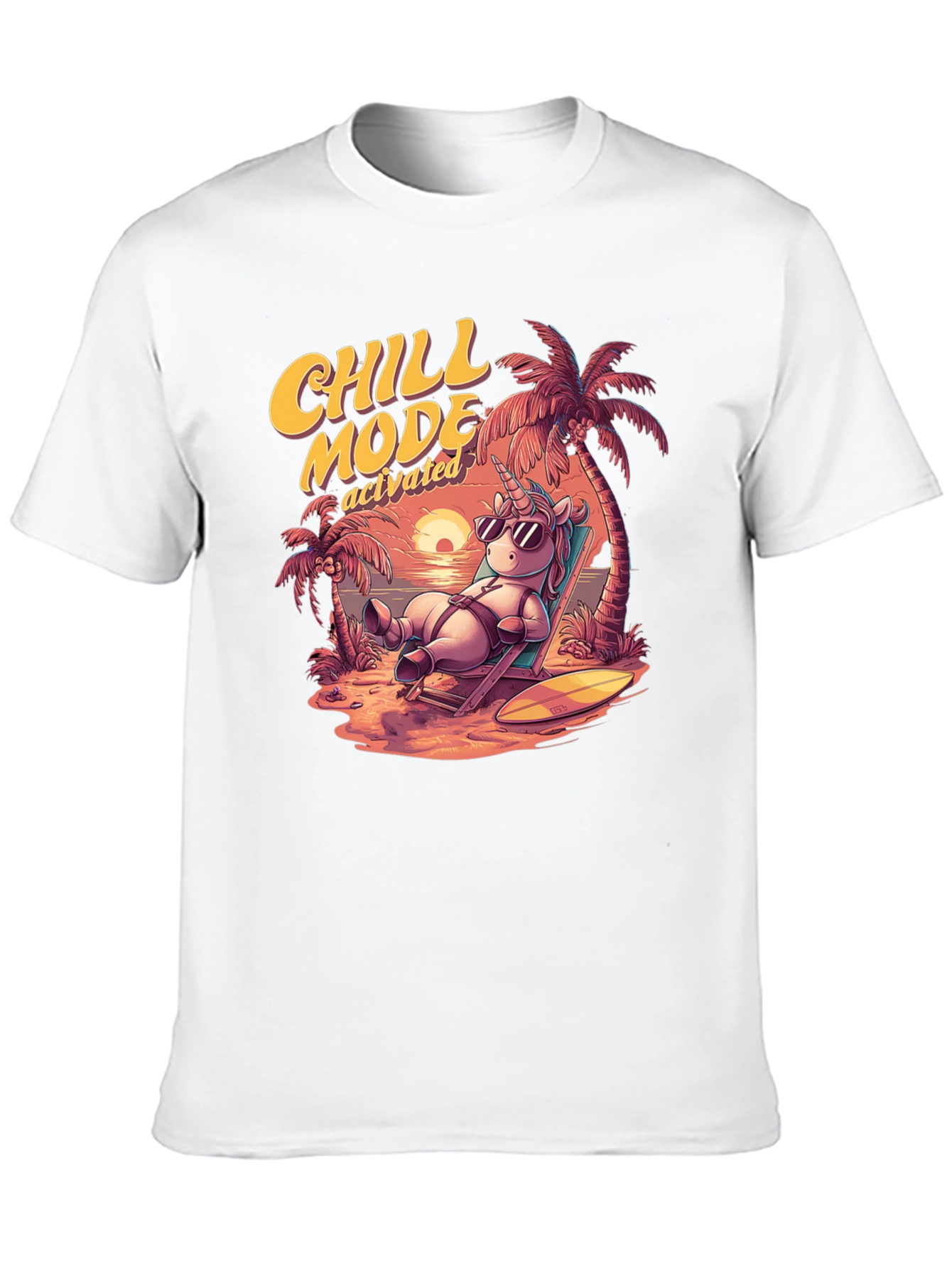 Chill Mode Activated Unicorn T-Shirt