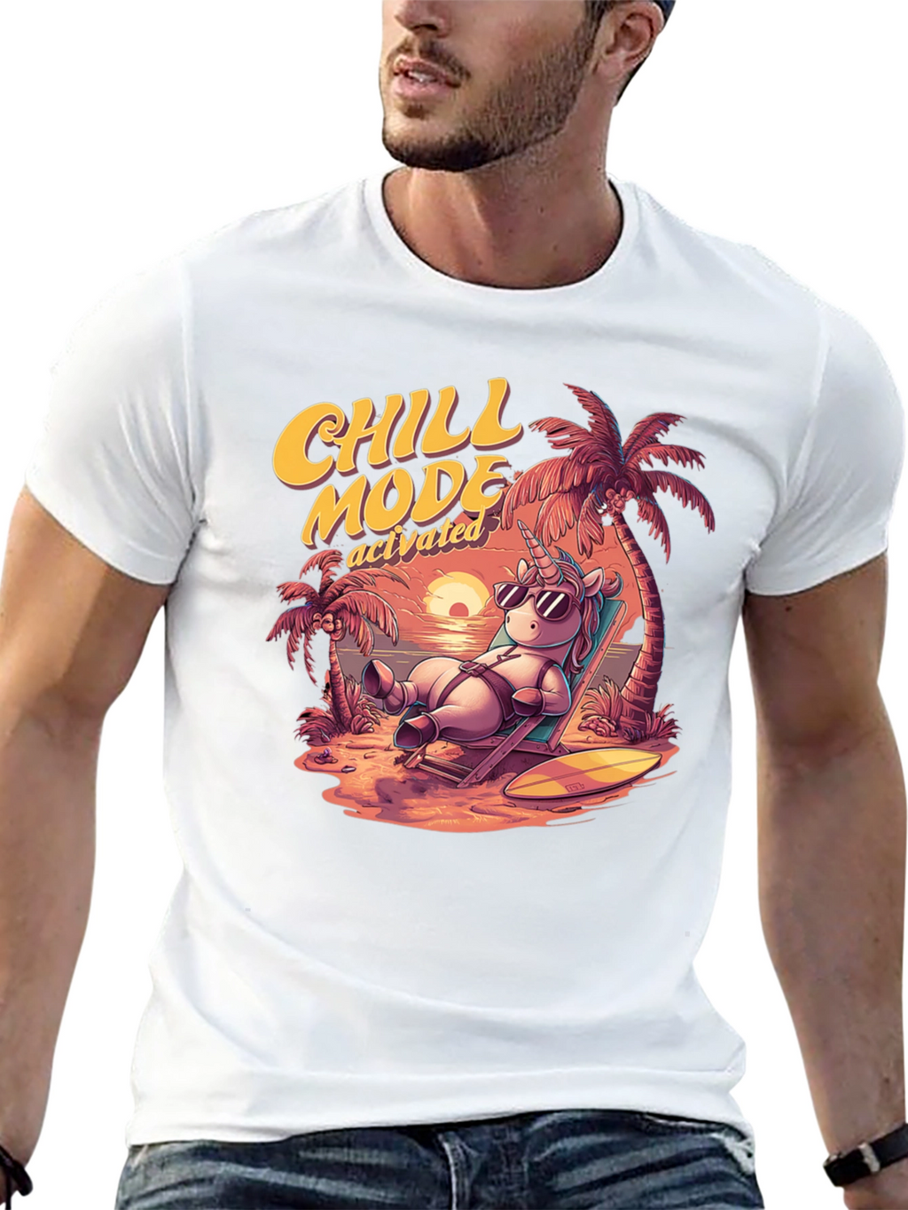 Chill Mode Activated Unicorn T-Shirt
