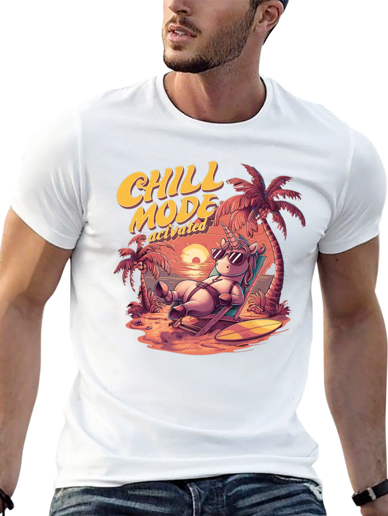 Chill Mode Activated Unicorn T-Shirt