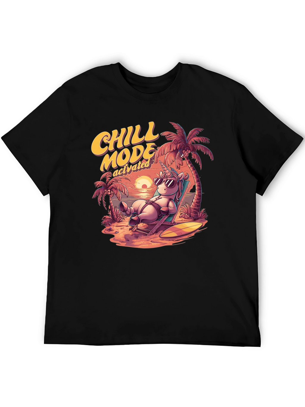 Chill Mode Activated Unicorn T-Shirt