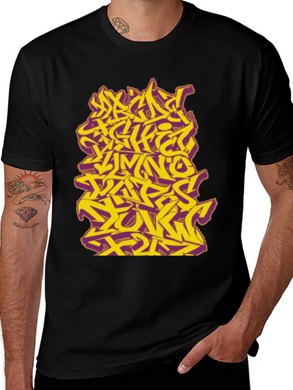 Graffiti Style Graphic Tee - Urban Edge