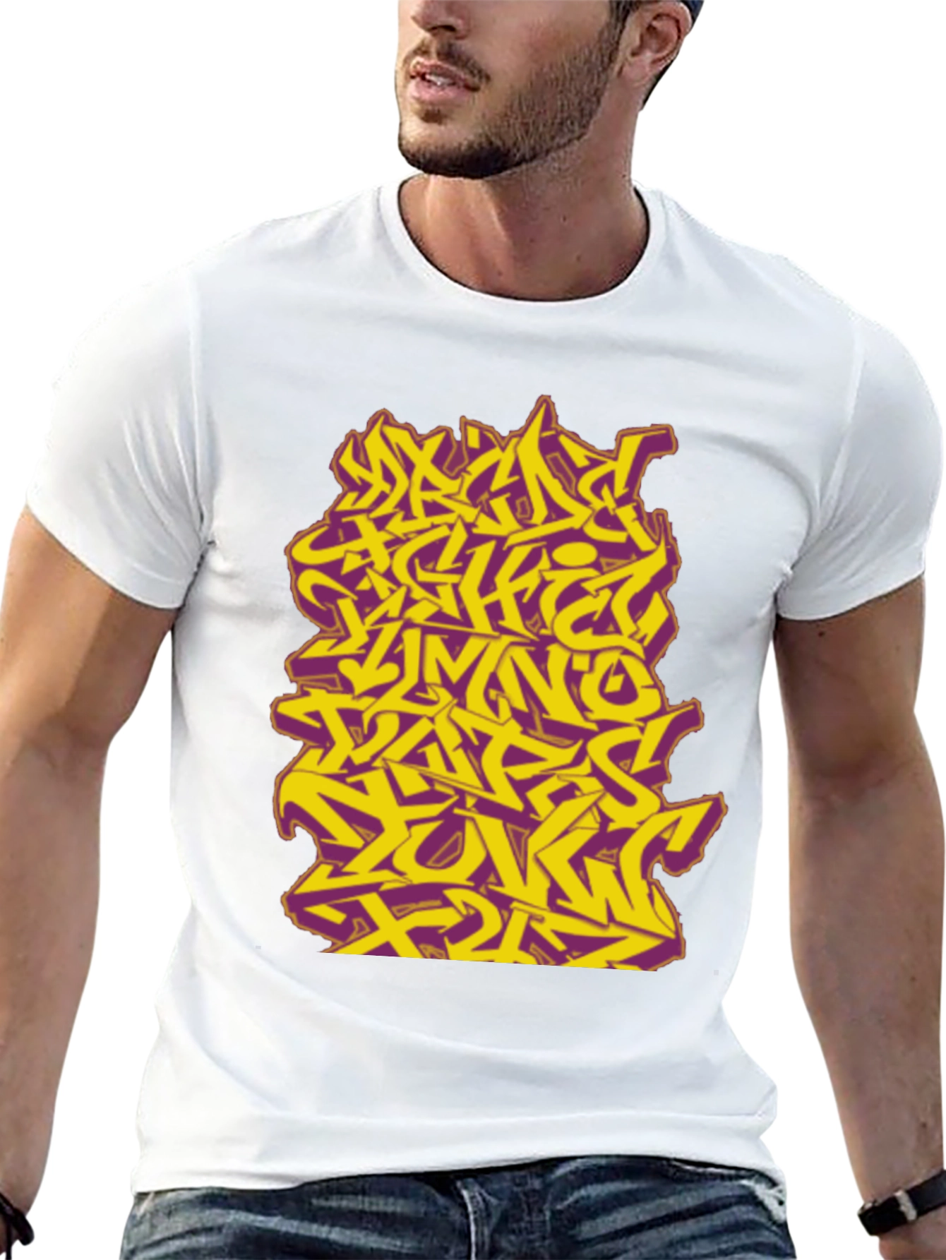 Graffiti Style Graphic Tee - Urban Edge