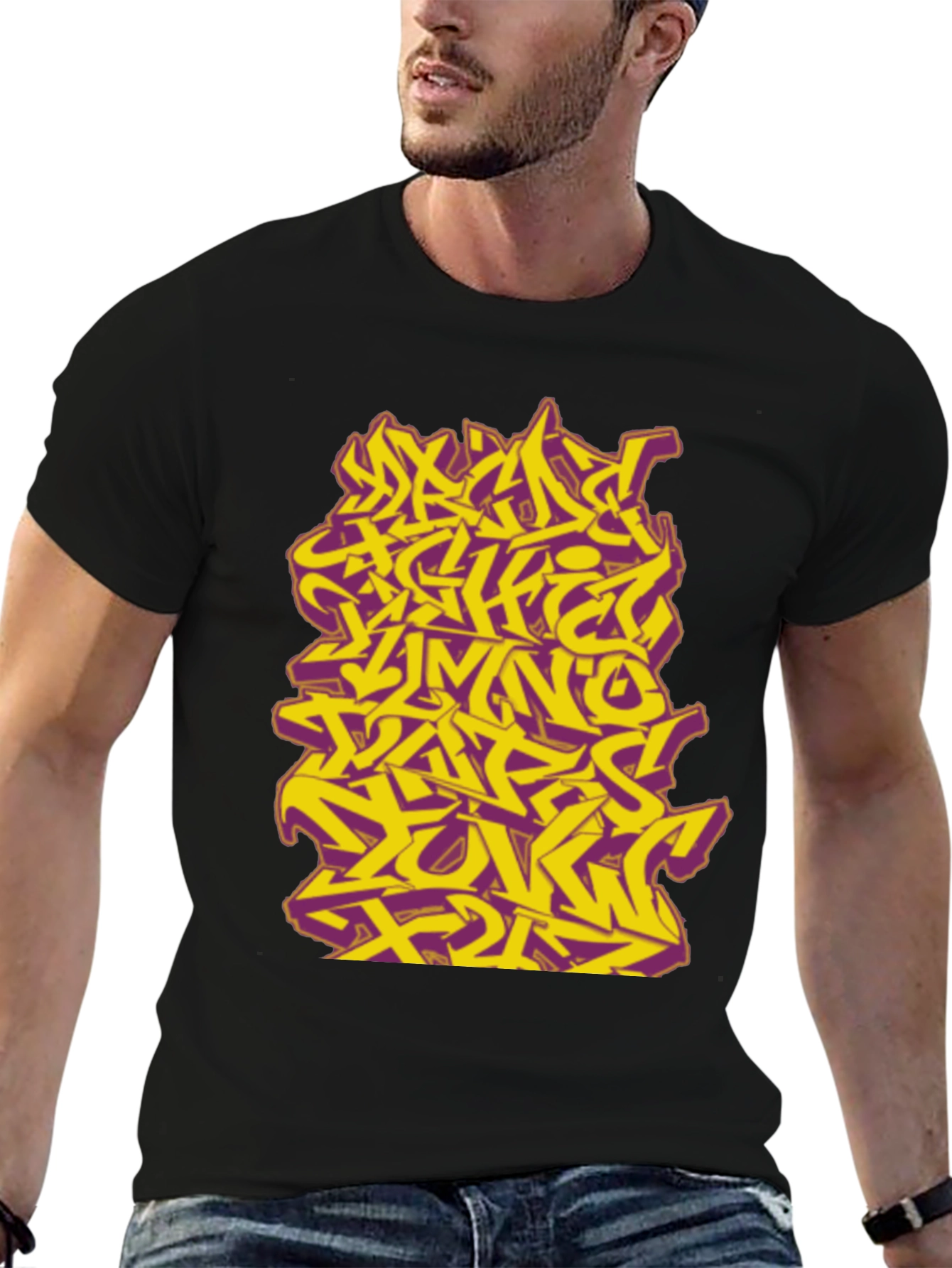 Graffiti Style Graphic Tee - Urban Edge