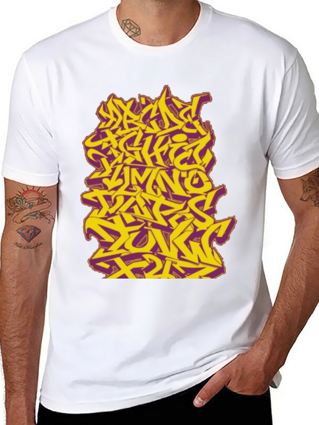 Graffiti Style Graphic Tee - Urban Edge