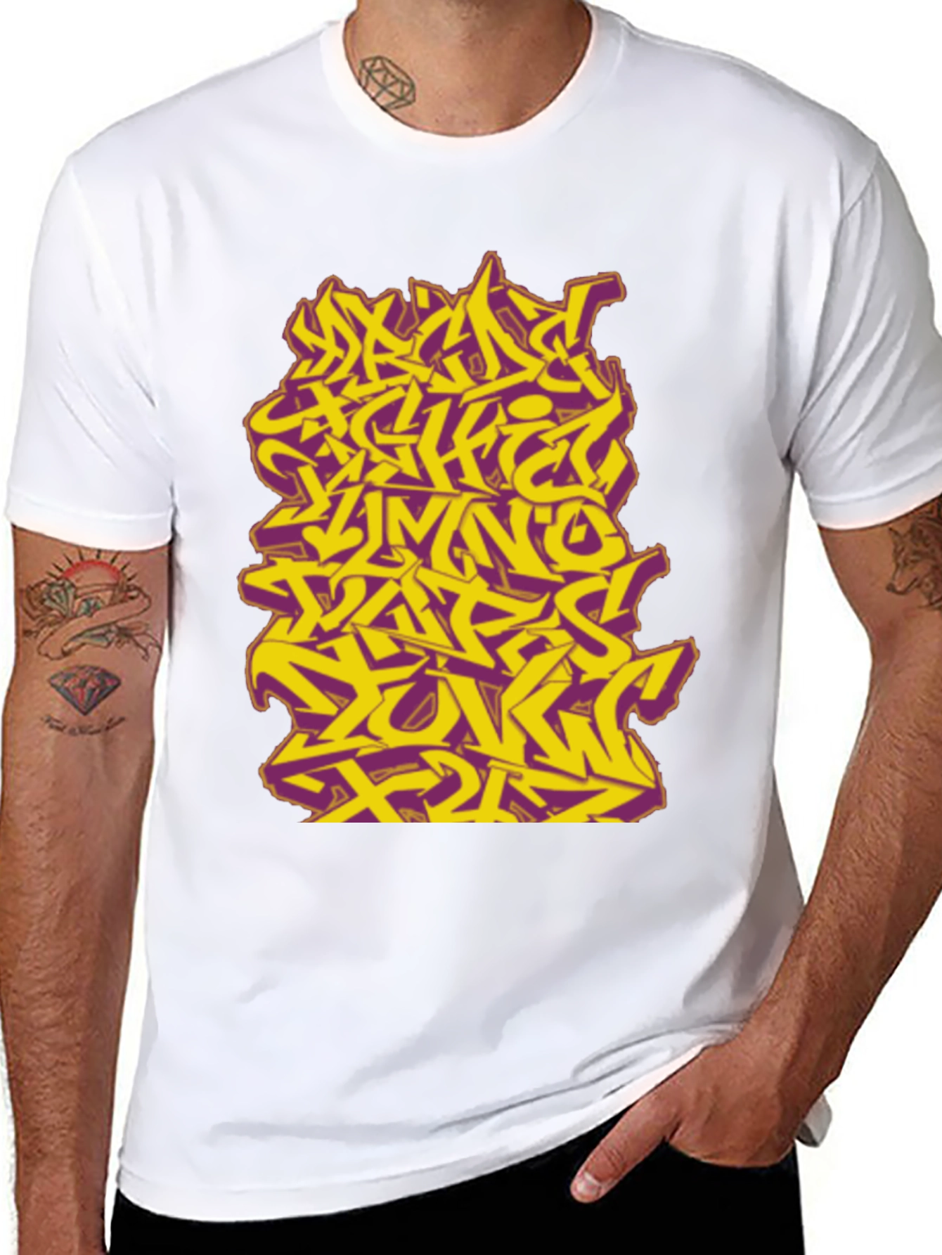 Graffiti Style Graphic Tee - Urban Edge