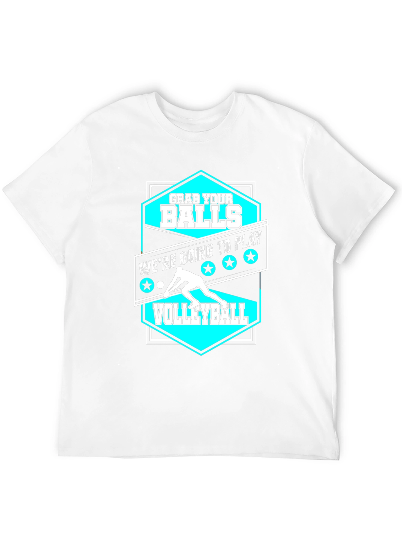 Grab Your Balls Volleyball Graphic T-Shirt