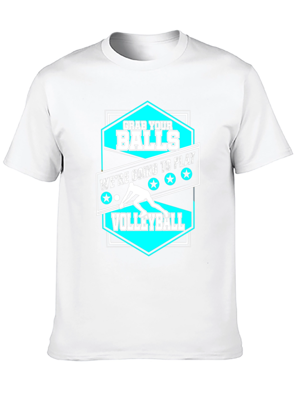 Grab Your Balls Volleyball Graphic T-Shirt