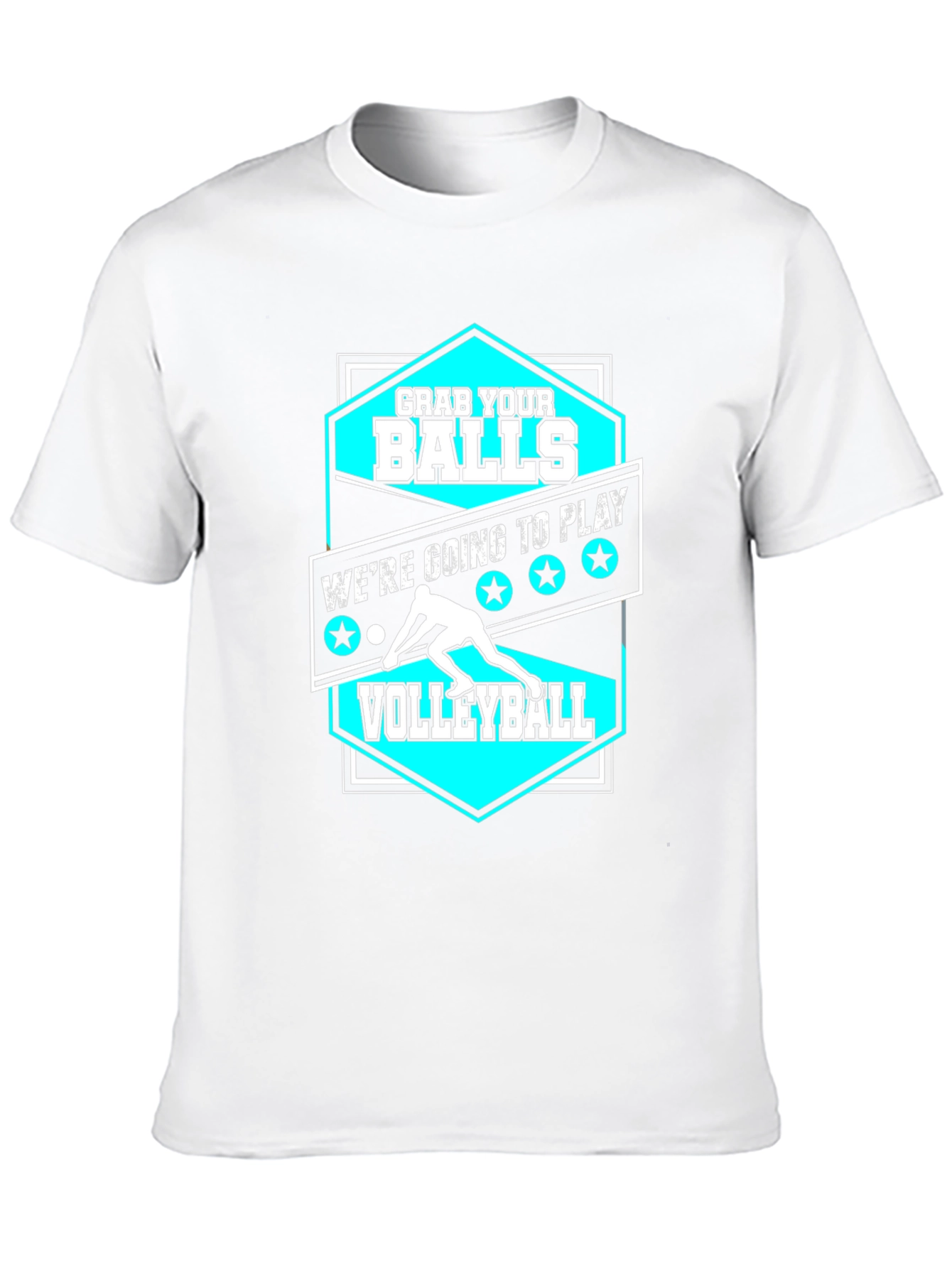 Grab Your Balls Volleyball Graphic T-Shirt