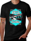 Grab Your Balls Volleyball Graphic T-Shirt