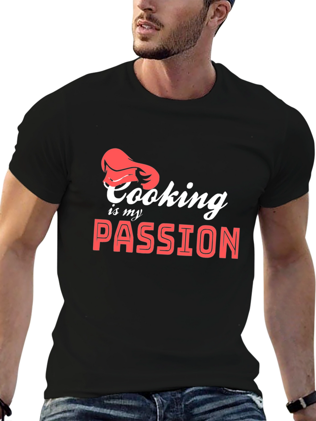 Cooking is My Passion T-Shirt Chef Hat Graphic