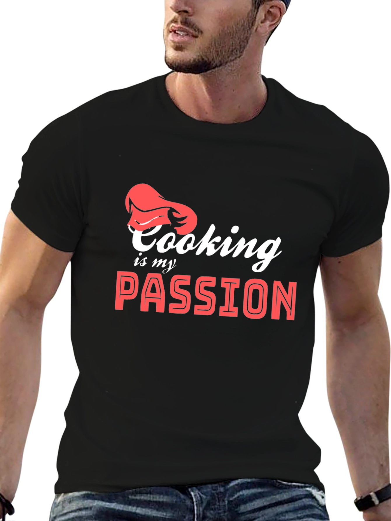 Cooking is My Passion T-Shirt Chef Hat Graphic