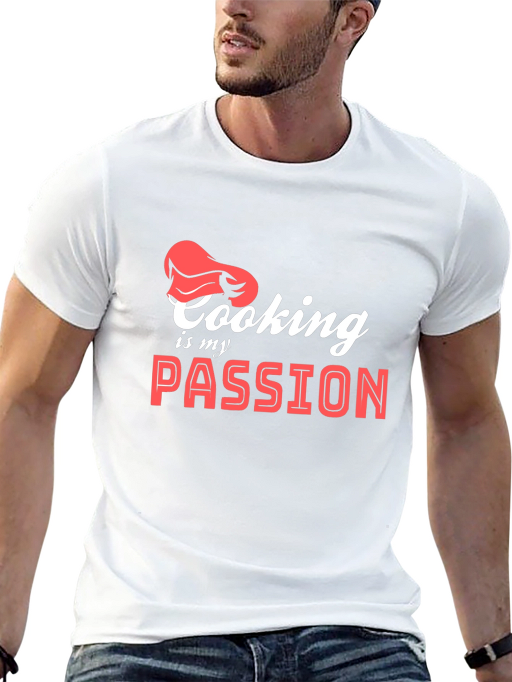 Cooking is My Passion T-Shirt Chef Hat Graphic